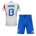 Maillot de foot Italie Matteo Darmian #13 Extérieur vêtements enfant Europe 2024 Manches Courtes (+ pantalon court)